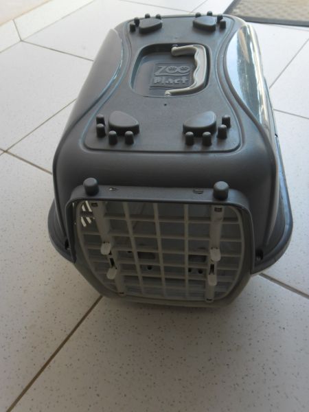 Caixa p/ Transporte Cães e Gatos Cinza